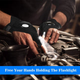 LED Fingerless Gloves Waterproof Outdoor Flashlight for Fishing