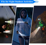 LED Fingerless Gloves Waterproof Outdoor Flashlight for Fishing